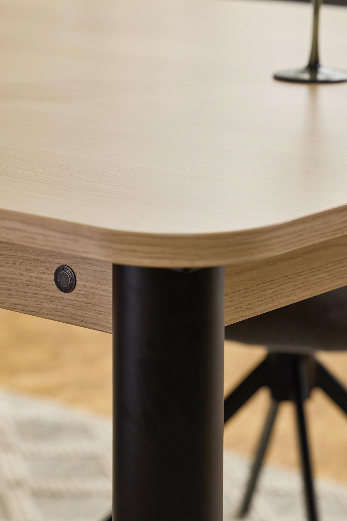 ESSTISCH in Metall, Holzwerkstoff 120/120/76 cm  - Hellbraun/Schwarz, Natur, Holzwerkstoff/Metall (120/120/76cm) - Tom Tailor