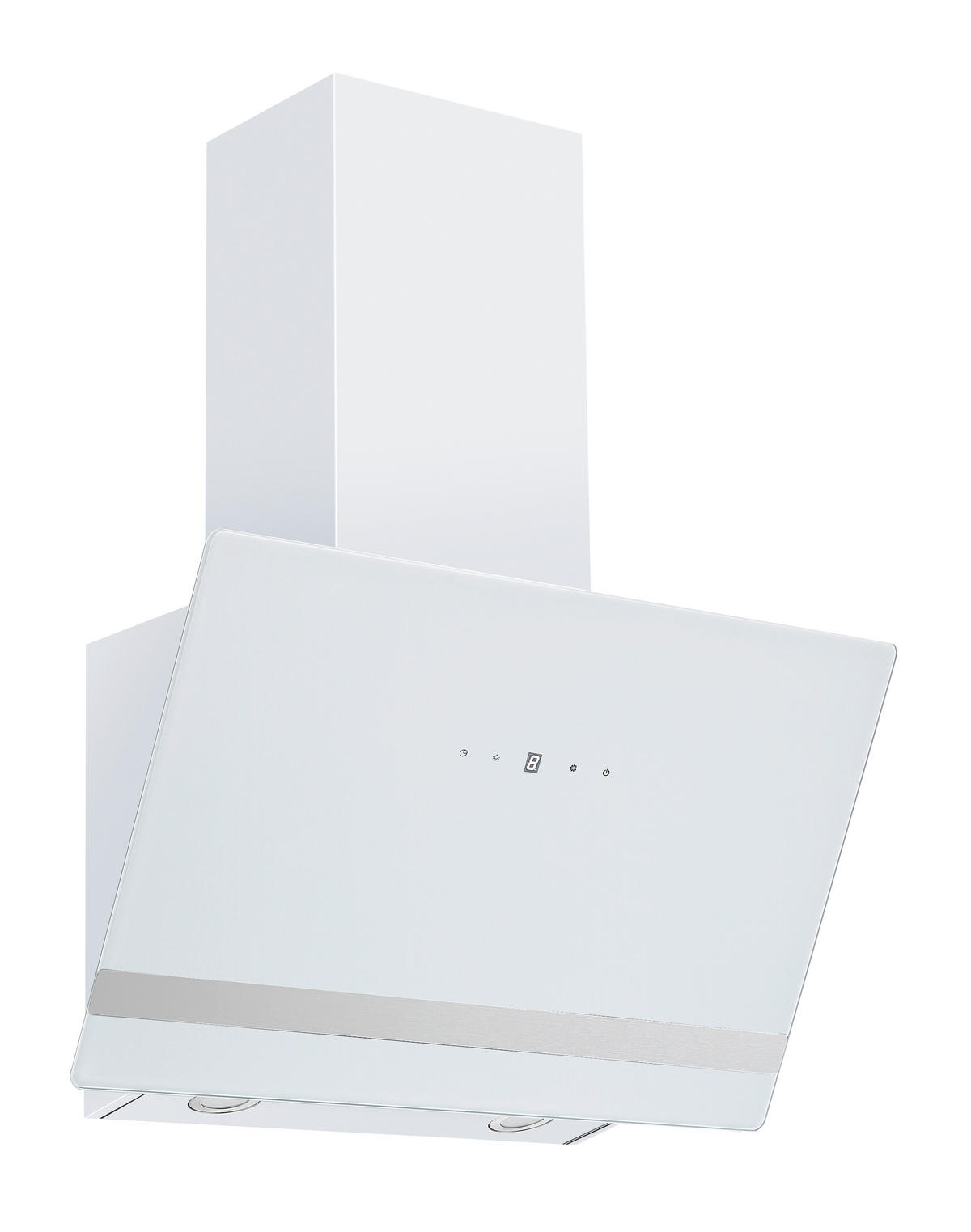 DUNSTABZUGSHAUBE  - Weiß, Basics, Glas/Metall (60/111.60/29.6cm) - PKM