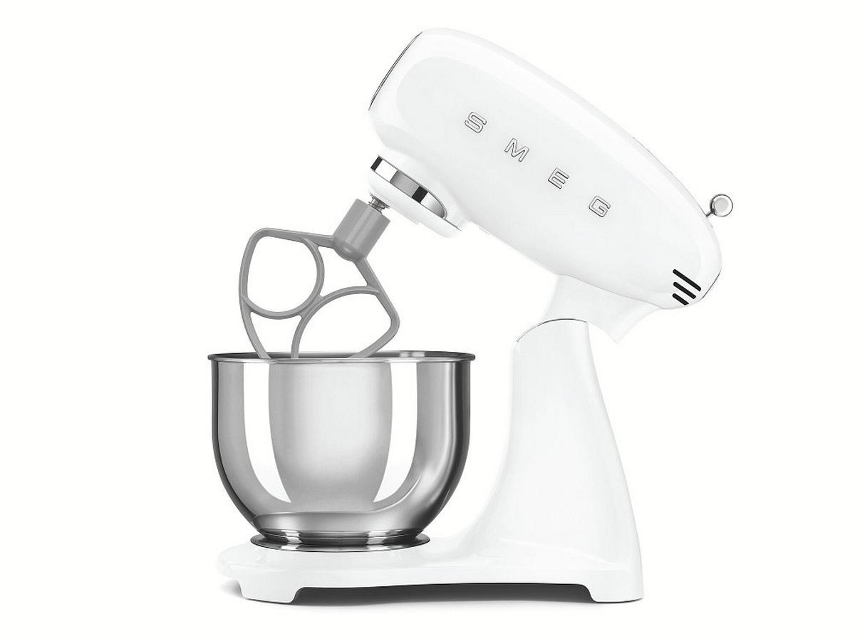 KÜCHENMASCHINE 50´S STYLE SMF05CREU  - Alufarben/Weiß, Basics, Metall (40,2/37,8/22,1cm) - SMEG