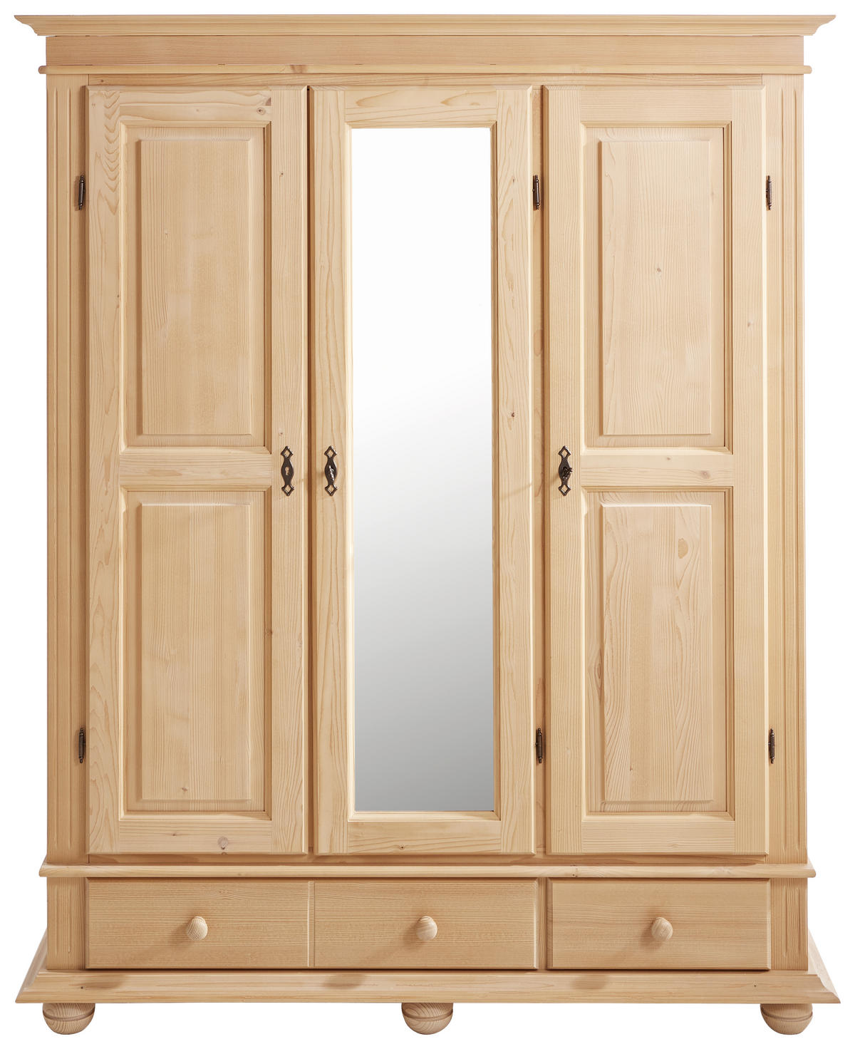 GARDEROBENSCHRANK  in 154/192/58 cm  - Fichtefarben/Schwarz, LIFESTYLE, Holz/Holzwerkstoff (154/192/58cm) - Landscape