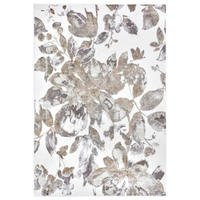 VINTAGE-TEPPICH 200/280 cm Shine Weiß, Taupe, Greige  - Taupe/Greige, Design, Kunststoff (200/280cm)