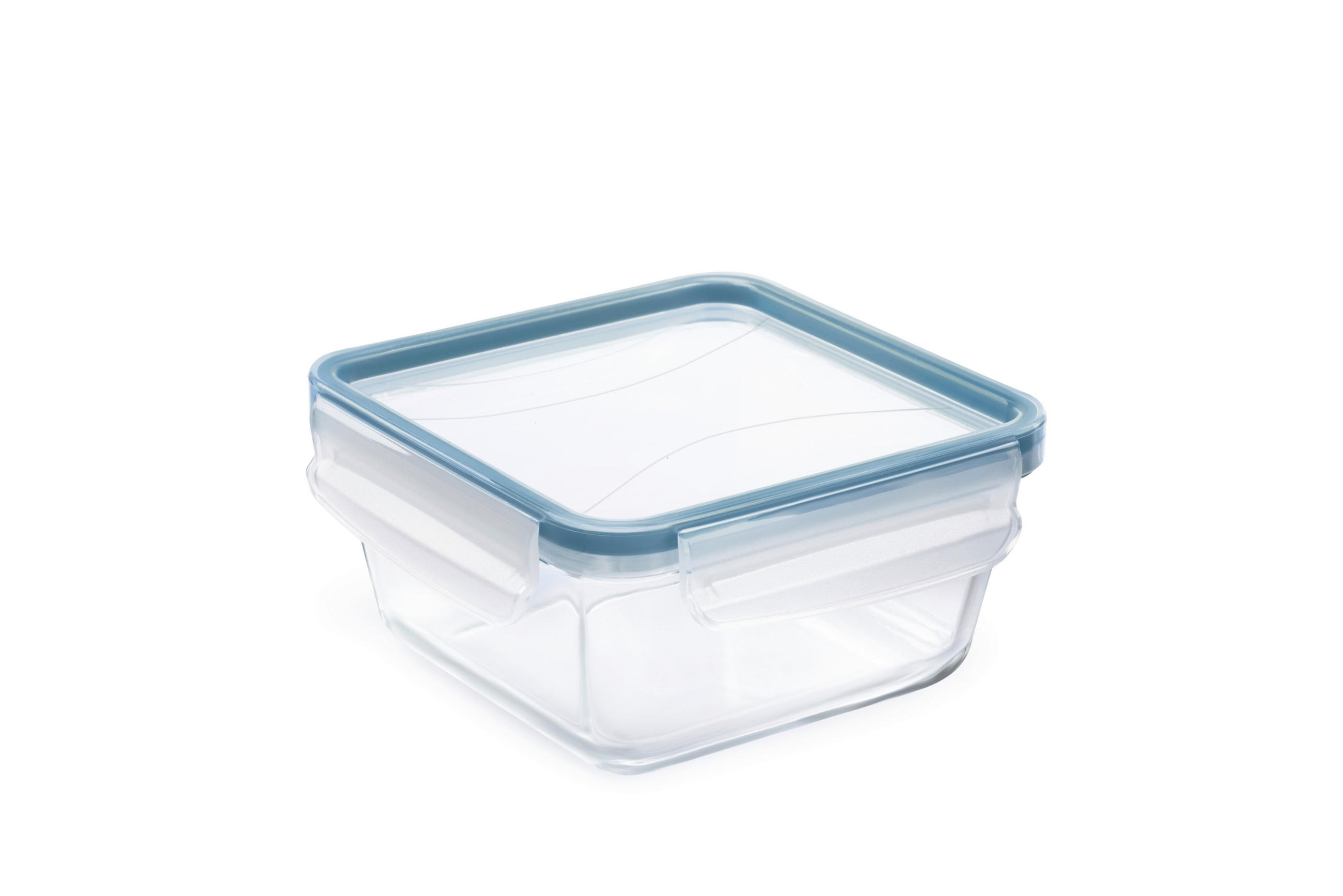 FRISCHHALTEDOSE CLIC & LOCK 0,75 L  - Blau/Transparent, Basics, Glas/Kunststoff (16,5/16,5/7,8cm) - Rotho