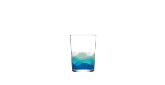LONGDRINKGLAS 520 ml  - Blau/Klar, KONVENTIONELL, Glas (8,8/12,1cm) - Homeware