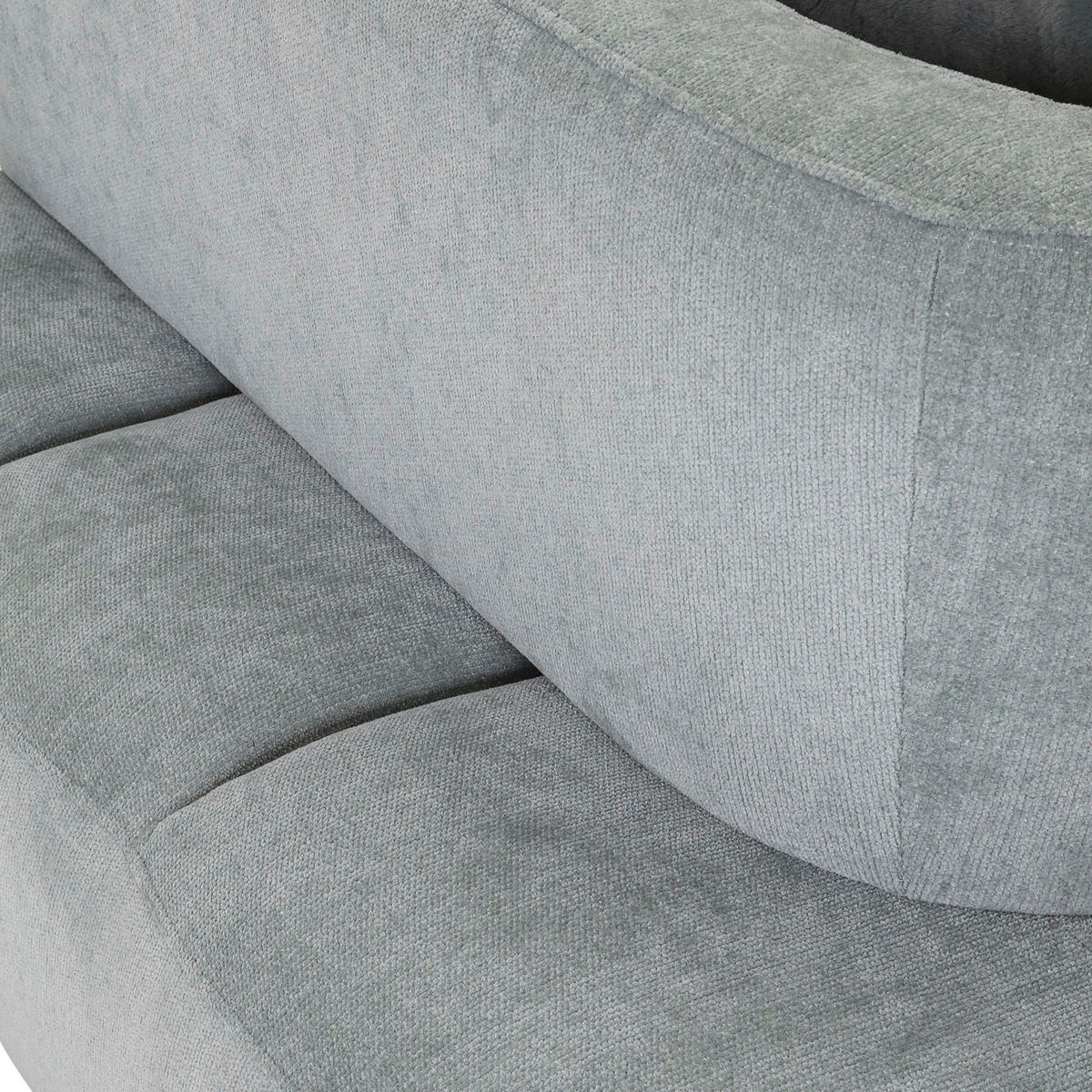 ECKSOFA Mintgrün Flachgewebe Zierkissen, Rückenkissen, Rücken echt, Sitztiefenverstellung  - Salbeigrün/Schwarz, MODERN, Kunststoff/Textil (190/240cm) - Ambia Home