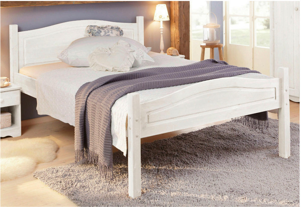 BETT 99/208 cm  in Weiß  - Weiß, Design, Holz (99/208cm) - MID.YOU