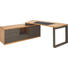 SCHREIBTISCHKOMBINATION - Sandfarben/Eichefarben, Design, Holz/Holzwerkstoff (200/180/75cm) - Invivus SCHREIBTISCHKOMBINATION - Sandfarben/Eichefarben, Design, Holz/Holzwerkstoff (200/180/75cm) - Invivus