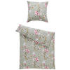 BETTWÄSCHE Flanell 155/220 cm  - Olivgrün, Design, Textil (155/220cm) - Estella