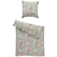 BETTWÄSCHE Flanell 155/220 cm  - Olivgrün, Design, Textil (155/220cm) - Estella