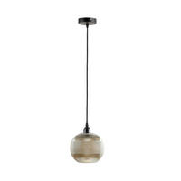 HÄNGELEUCHTE  19/21/19 cm   - Goldfarben/Braun, Trend, Glas (19/21/19cm) - Kayoom