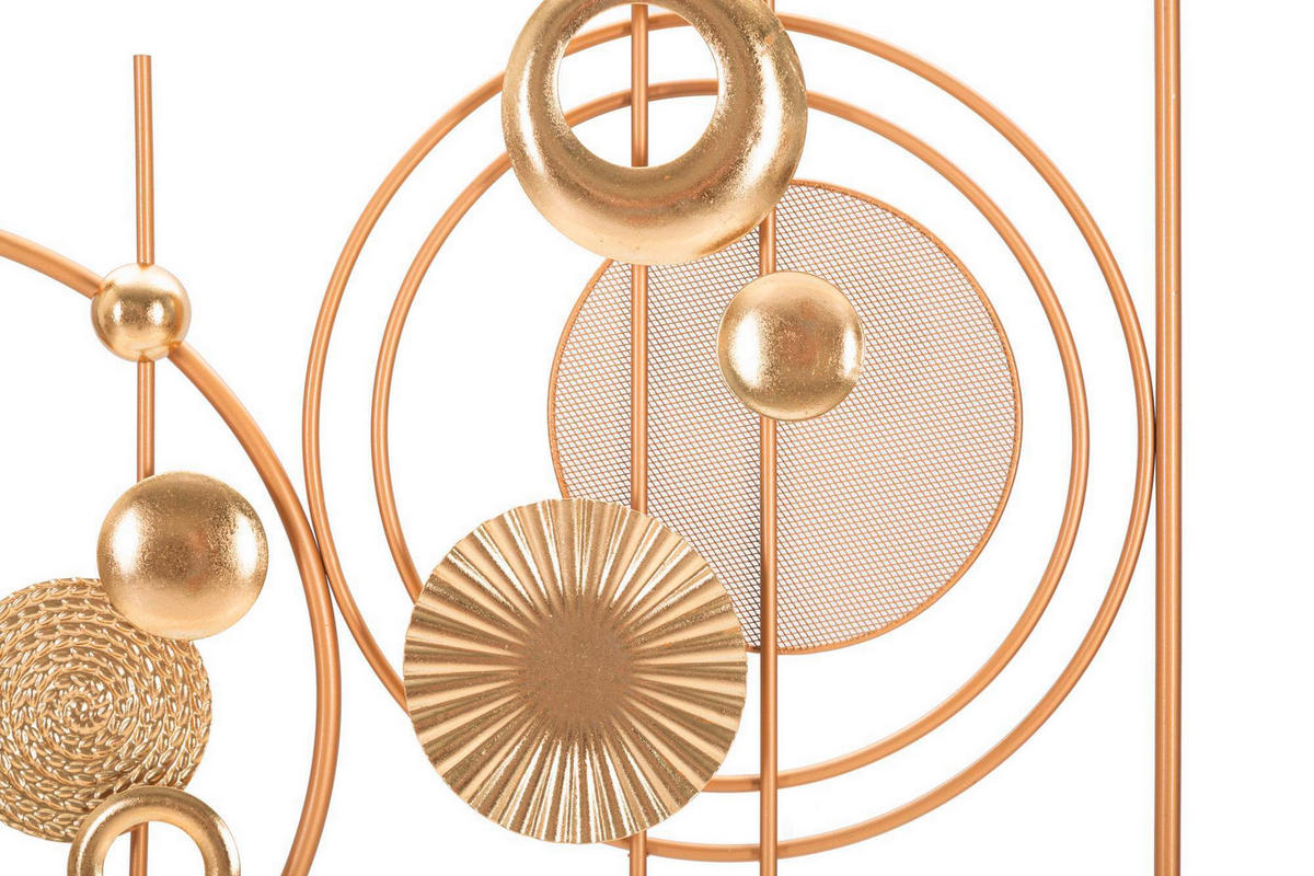 Wanddeko Goldy Metall  - Goldfarben, Basics, Metall (49.5/80/3.8cm)