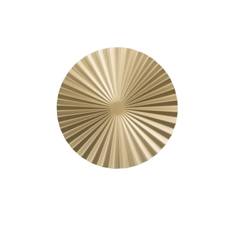 LED-WANDLEUCHTE 50/10 cm   - Goldfarben/Weiß, LIFESTYLE, Kunststoff/Metall (50/10cm)