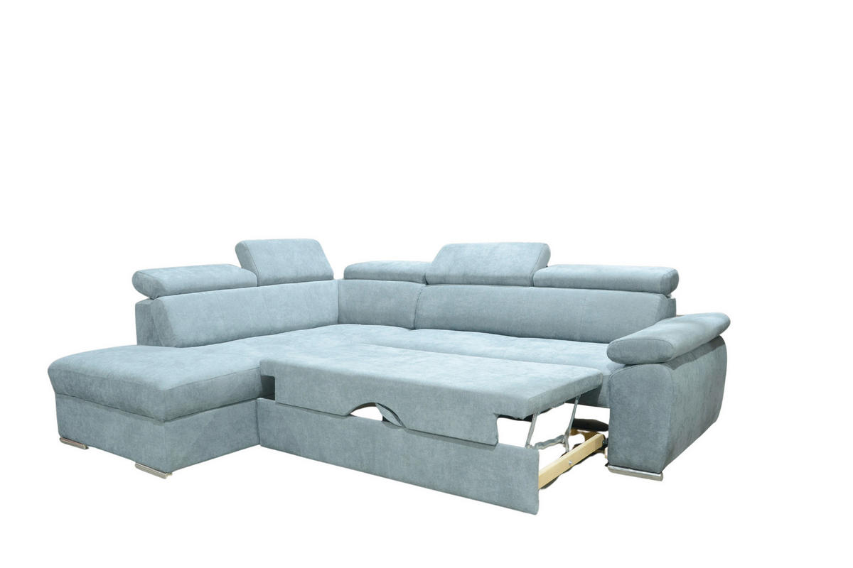 SJEDEĆA GARNITURA drvo, tekstil  siva   - siva, Moderno, drvo/tekstil (270/208cm) - Hom`in