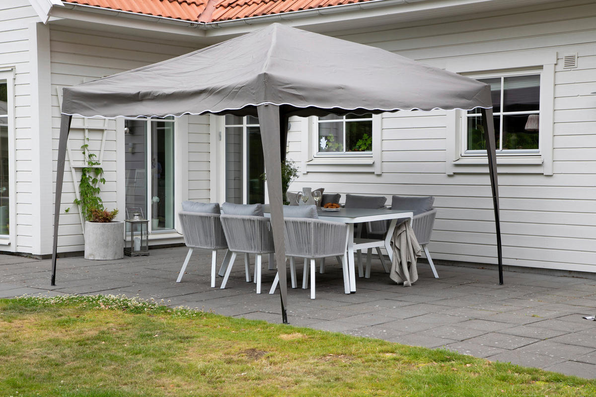 PAVILLON 295/250/295 cm   - Grau, KONVENTIONELL (295/250/295cm) - Gardenson