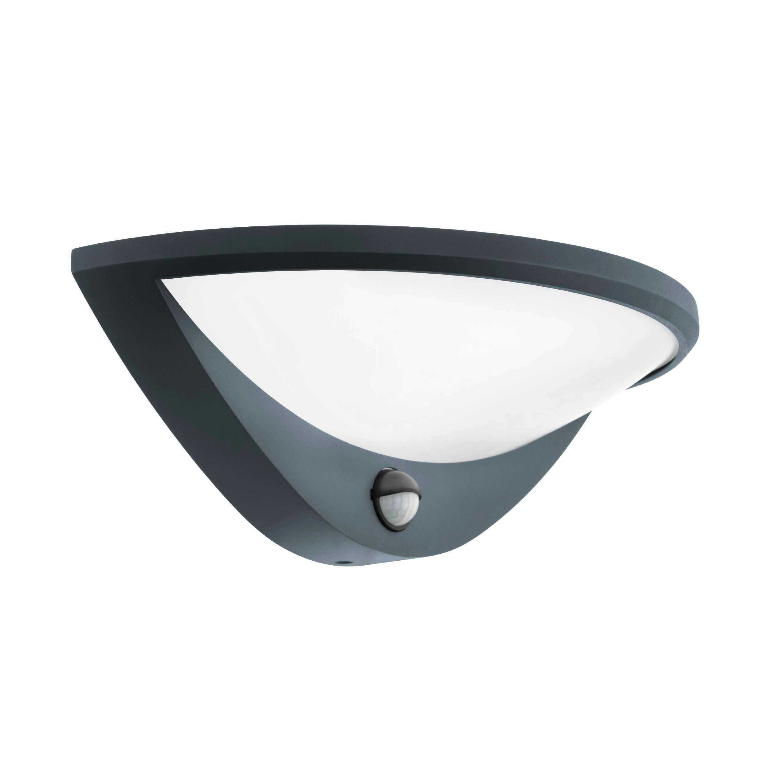AUßENWANDLEUCHTE Belcreda 33/12,5/16,5 cm   - Anthrazit/Weiß, KONVENTIONELL, Kunststoff/Metall (33/12,5/16,5cm) - Eglo