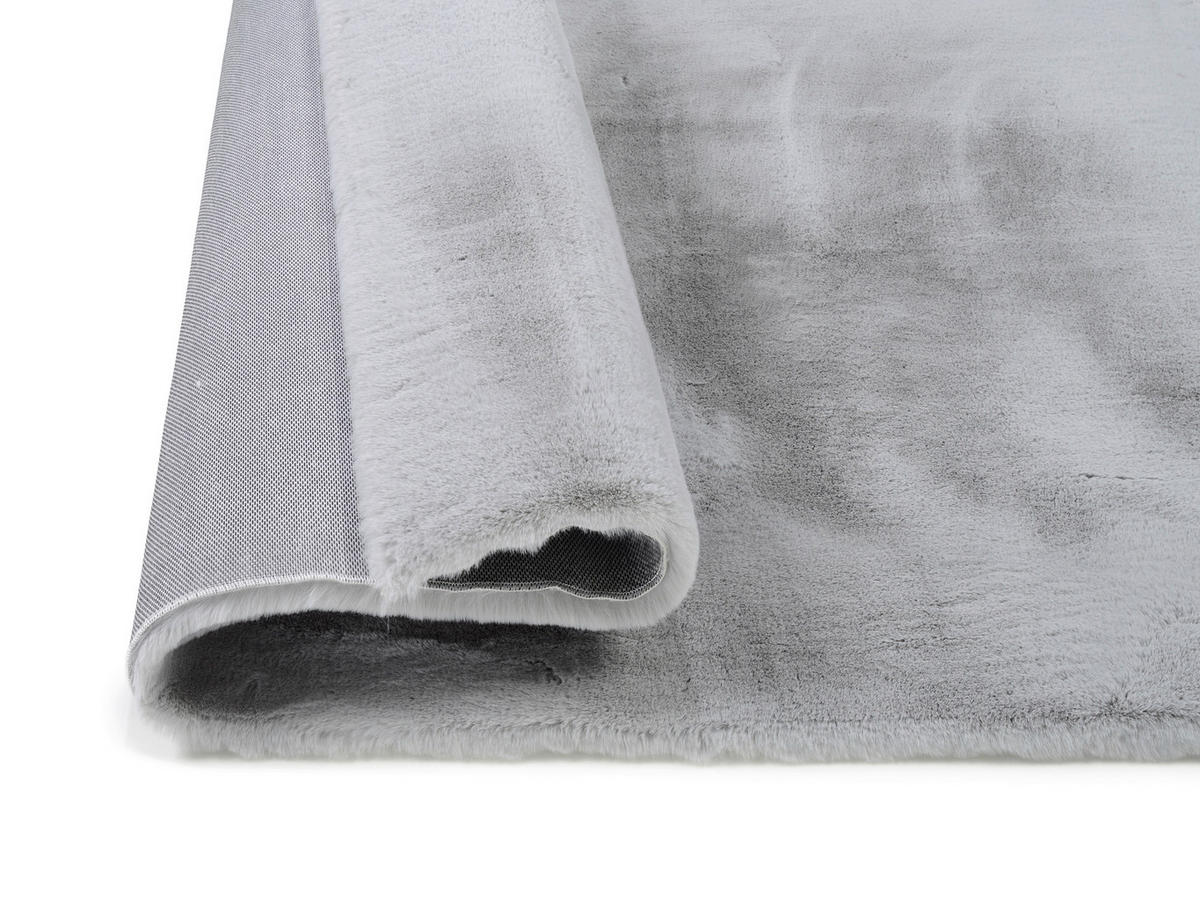 HOCHFLORTEPPICH 67/130 cm Silky Haven Grau  - Grau, Basics, Textil (67/130cm) - Novel