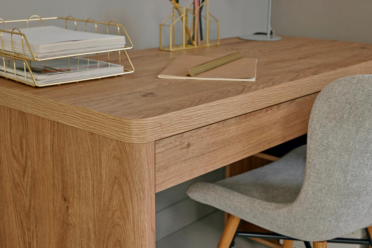 ECKSCHREIBTISCH 140/118/76 cm  in Eichefarben  - Eichefarben, Modern, Holzwerkstoff (140/118/76cm) - Livetastic
