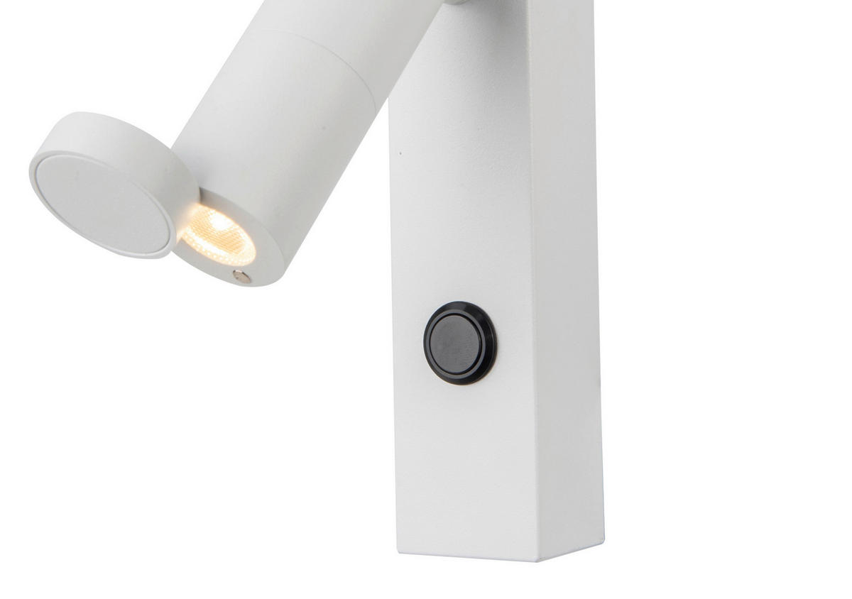 LED-WANDLEUCHTE Miri 16/3.5/13 cm  - Weiß, Design, Metall (16/3.5/13cm)