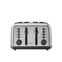 Kenyérpirító 4 szeletes - alumíniumszínű, Basics, fém (29/22/32cm) - BUYDEEM