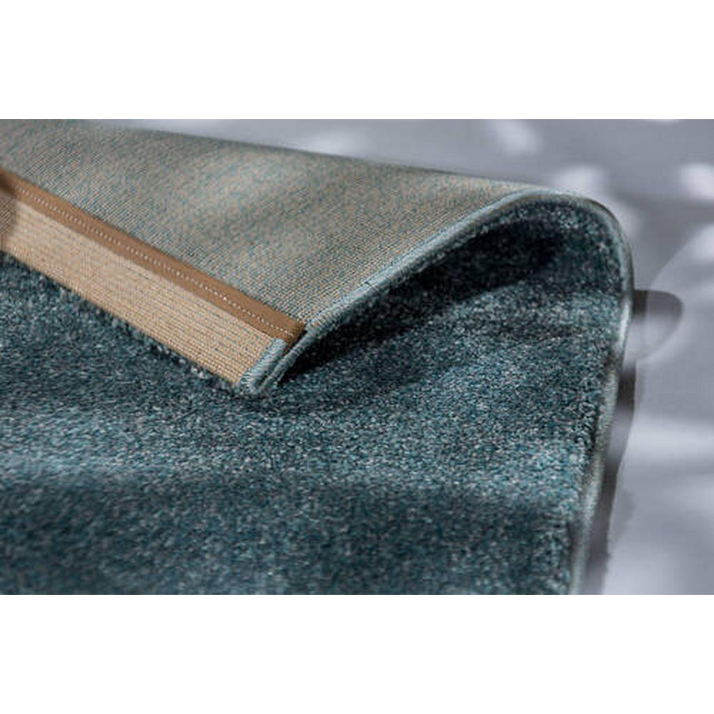 Thumbnail - Schöner Wohnen Hochflorteppich Pure, Türkis, Textil, Uni, rechteckig, 133x190 cm, Bsci, Oeko-Tex® Standard 100, für Fußb...
