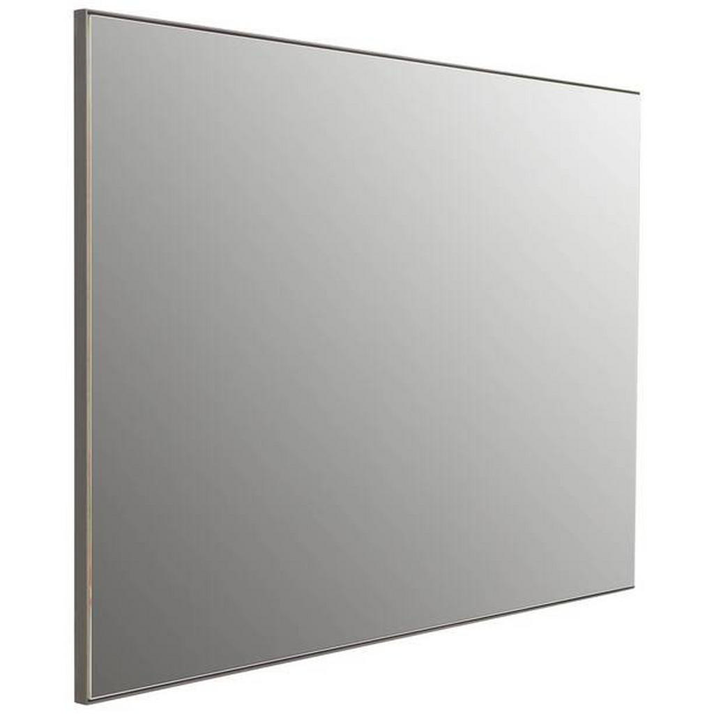 Thumbnail - Linea Natura Wandspiegel, Anthrazit, Glas, rechteckig, 130x65x3.7 cm, Made in EU, waagrecht montierbar, Spiegel, Wandspi...