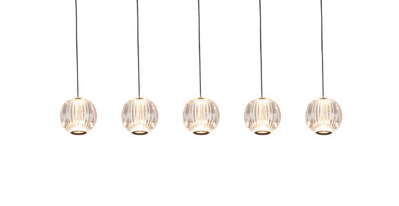 LED-HÄNGELEUCHTE 84/11/150 cm  - Klar, Design, Kunststoff/Metall (84/11/150cm) - Dieter Knoll