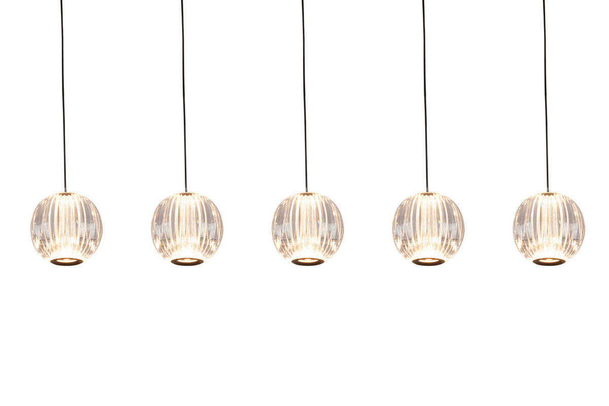 LED-HÄNGELEUCHTE 84/11/150 cm    - Klar, Design, Kunststoff/Metall (84/11/150cm) - Dieter Knoll
