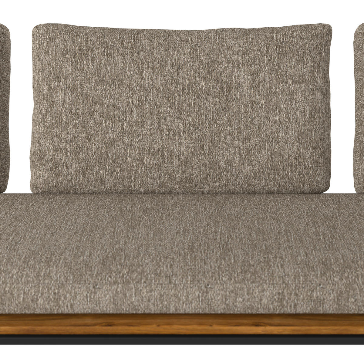 GARTENBANK 200/79/57 cm Recyclingholz, Teakholz  Aluminium, Stahl  - Anthrazit/Grau, Design, Holz/Textil (200/79/57cm) - Amatio