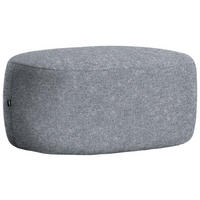 HOCKER in Textil Dunkelgrau  - Dunkelgrau/Schwarz, MODERN, Kunststoff/Textil (88/43/66cm) - Hom`in