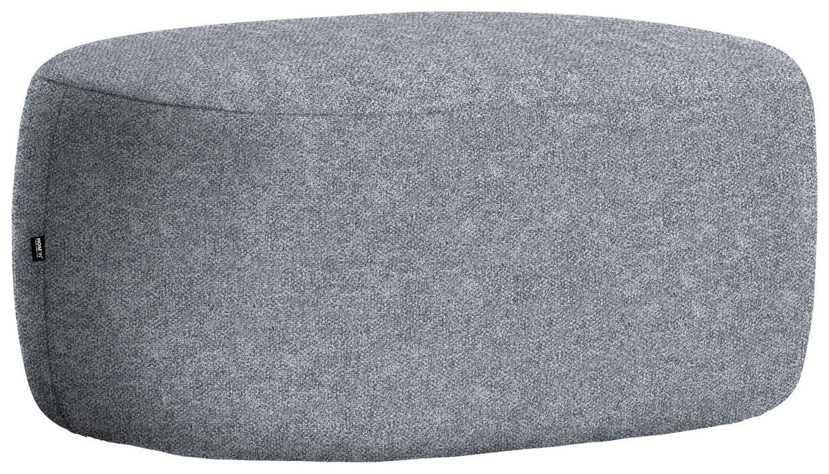 HOCKER in Textil Dunkelgrau  - Dunkelgrau/Schwarz, MODERN, Kunststoff/Textil (88/43/66cm) - Hom`in