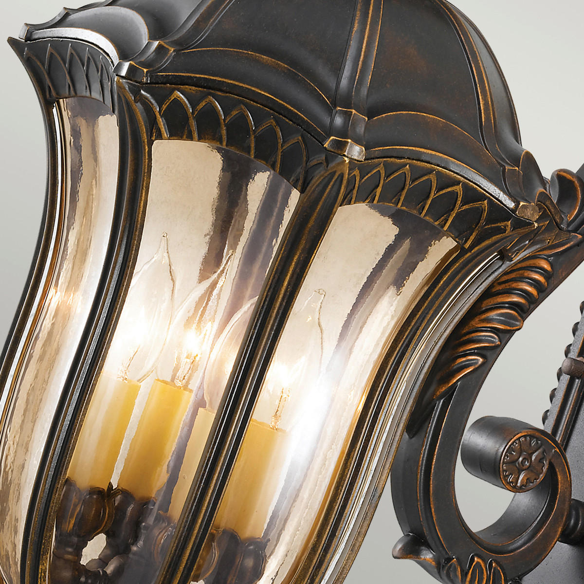 AUSSENWANDLEUCHTE - Dunkelbraun, Konventionell, Glas (30.5/76.2/45.7cm) - Elstead Lighting