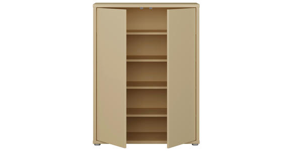 SCHUHSCHRANK Alice Springs  in 74,5/99,1/34,9 cm  - Hellgelb/Grau, MODERN, Holzwerkstoff/Kunststoff (74,5/99,1/34,9cm) - Carryhome