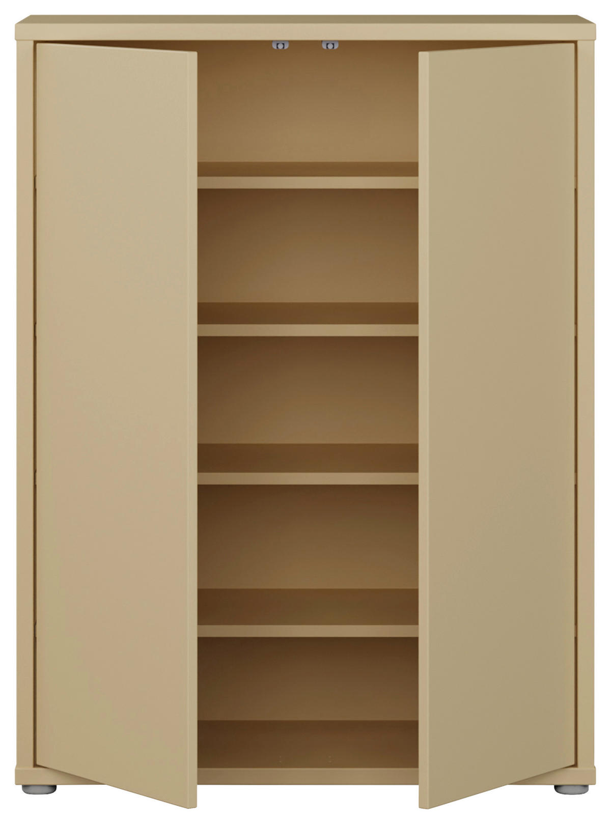 SCHUHSCHRANK Alice Springs  in 74,5/99,1/34,9 cm  - Hellgelb/Grau, MODERN, Holzwerkstoff/Kunststoff (74,5/99,1/34,9cm) - Carryhome