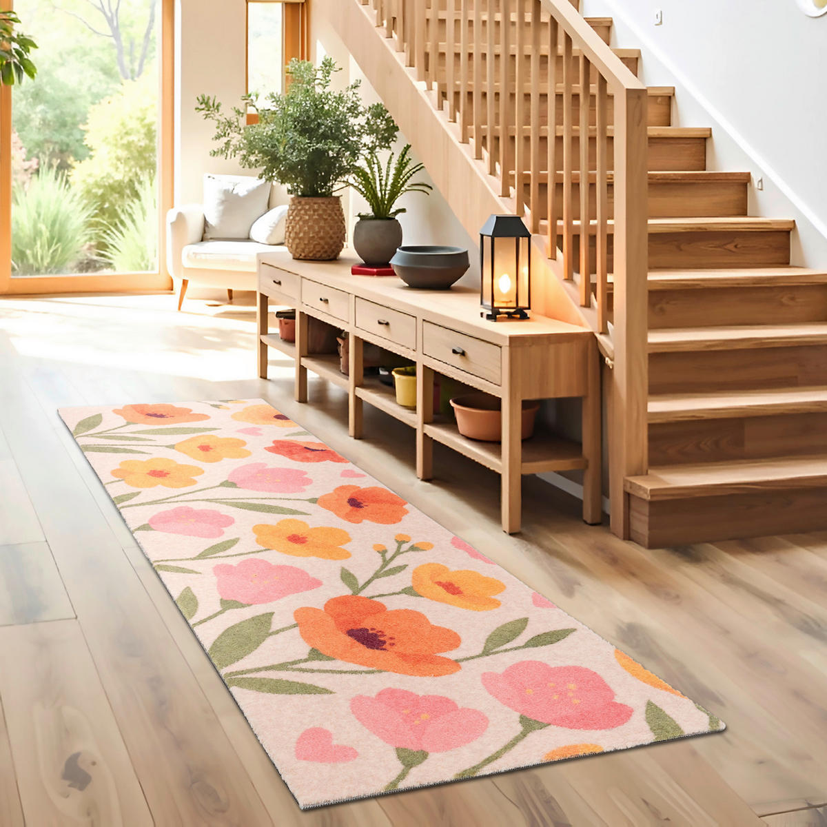 FUßMATTE  50/150 cm  Rosa  - Rosa, Basics, Kunststoff/Textil (50/150cm) - Astra