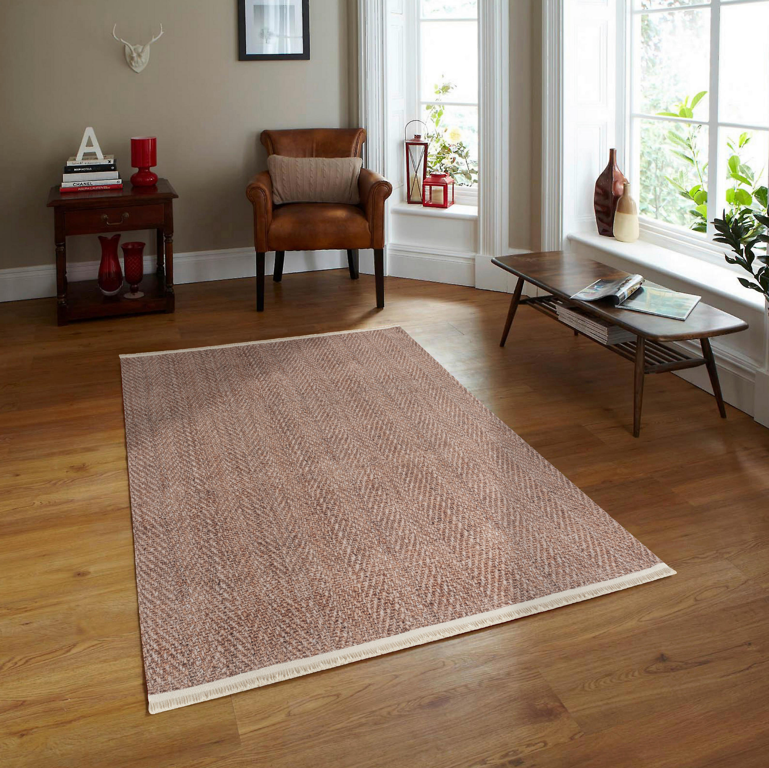VÄVD MATTA 160/230 cm Efe  - beige, Klassisk, textil/naturmaterial (160/230cm)