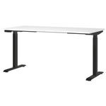 SCHREIBTISCH 160/80/72-118 cm Schwarz, Weiß elektrisch höhenverstellbar  - Schwarz/Weiß, MODERN, Holzwerkstoff/Metall (160/80/72-118cm) - Novel