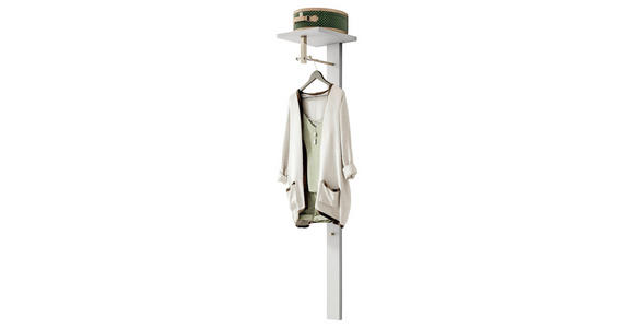 GARDEROBENPANEEL 33/167/31 cm - Sandfarben, Design, Holzwerkstoff (33/167/31cm) - Moderano
