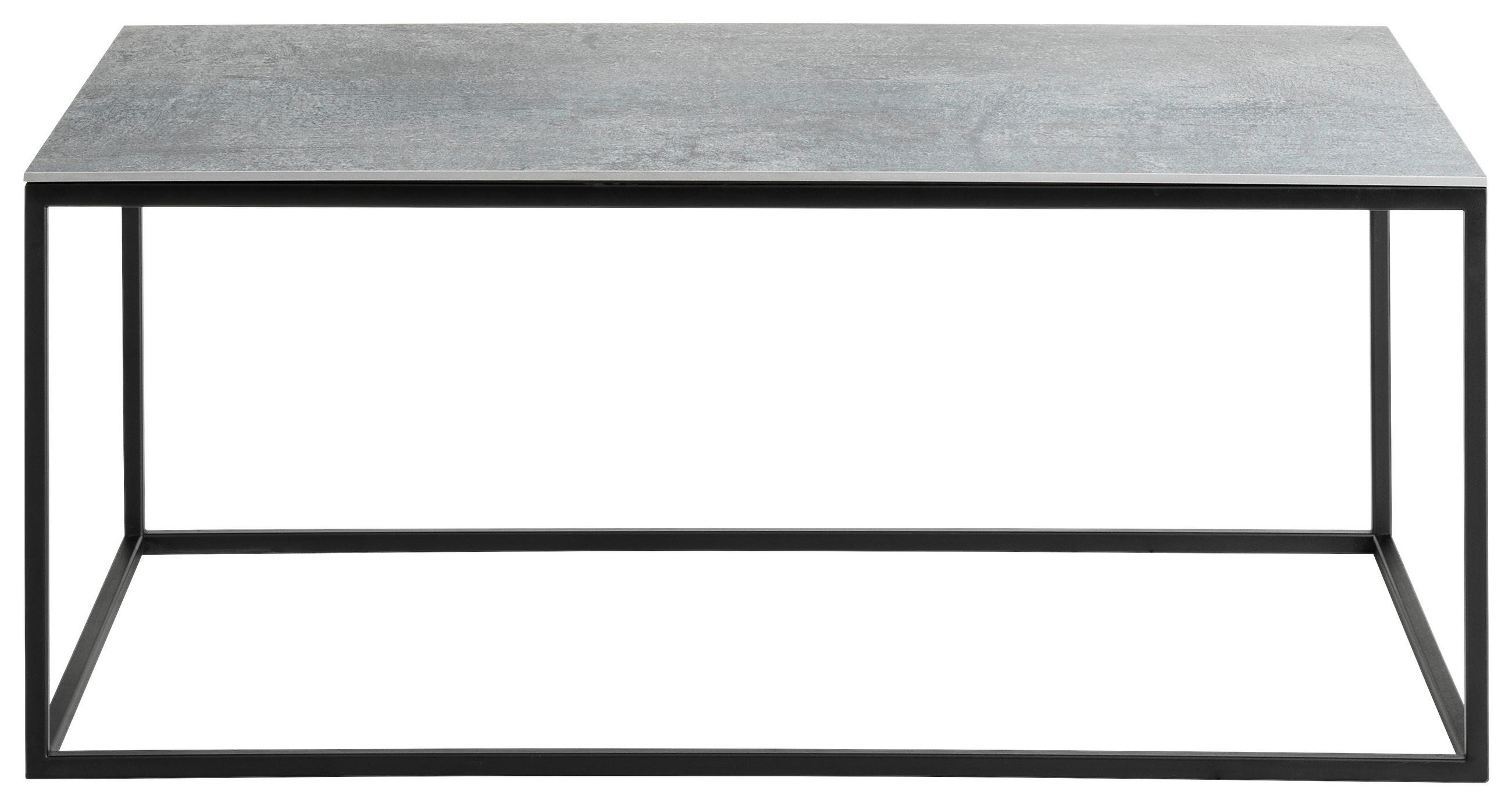 COUCHTISCH in Keramik 100/60/41,5 cm  - Schwarz/Grau, Design, Keramik/Metall (100/60/41,5cm) - Johann Jakob