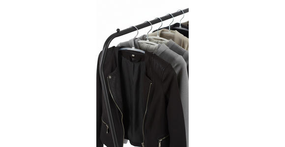 GARDEROBENSTÄNDER in Schwarz 93/159/47 cm   - Schwarz, Trend, Metall (93/159/47cm) - Carryhome