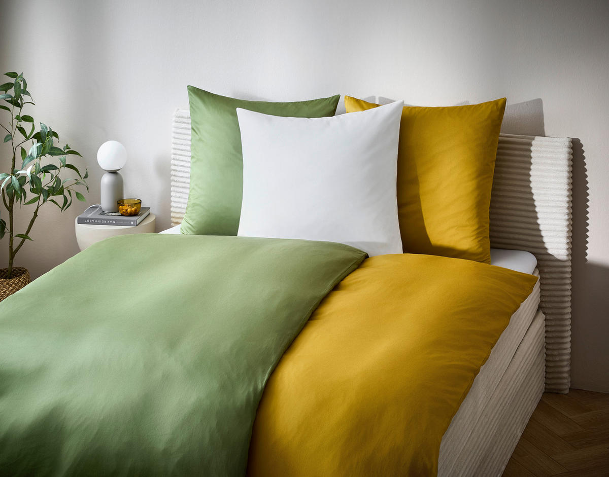 BETTWÄSCHE Satin 135/200 cm  - Goldfarben, MODERN, Textil (135/200cm) - Novel