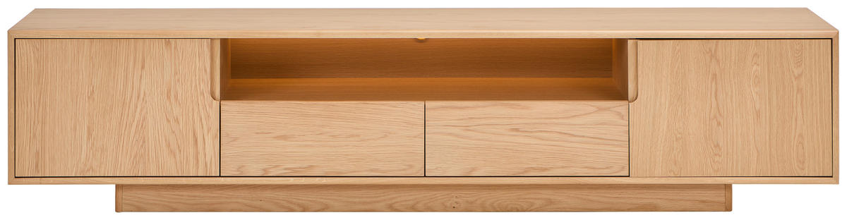 LOWBOARD Lofty Lou 200/45/40 cm 2 Schublade(n)  - Eichefarben/Naturfarben, Design, Holz/Holzwerkstoff (200/45/40cm) - Livetastic