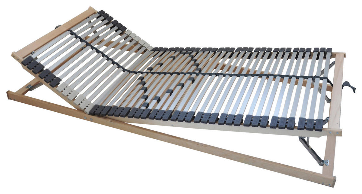 ROŠT,  (pro rám) 90/200 cm - bílá/světle šedá, Basics, dřevo (90/200cm) - Hom`in