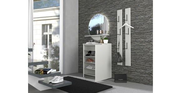 SCHUHSCHRANK  in 97/100/22 cm  - Schwarz/Grau, Design, Holzwerkstoff (97/100/22cm) - Xora