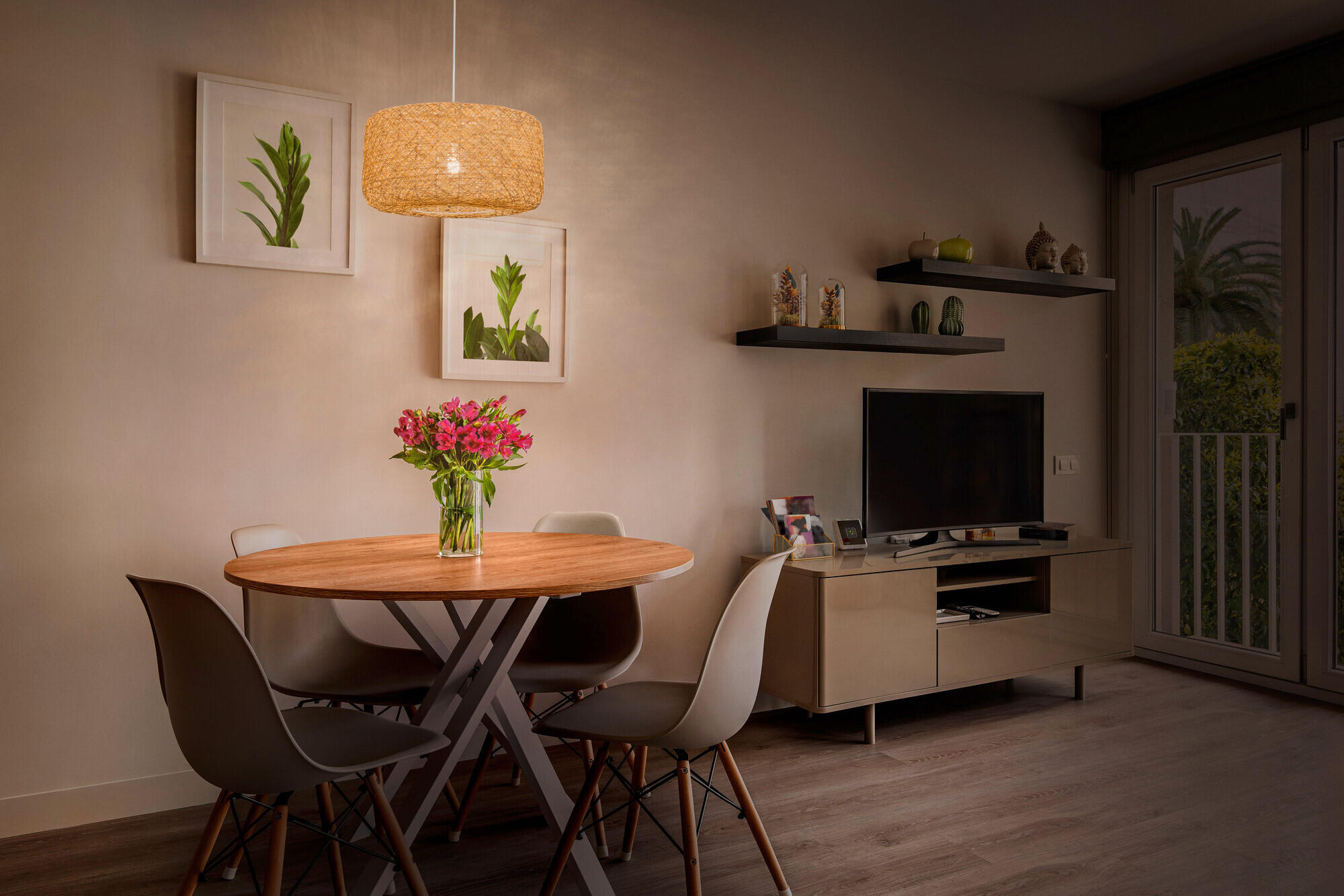 PENDELLEUCHTE 40/150 cm   - Beige, Natur, Papier/Metall (40/150cm) - Ledvance