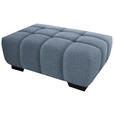 HOCKER in Textil Blau  - Blau/Schwarz, KONVENTIONELL, Textil/Metall (106/40/72cm) - Hom`in