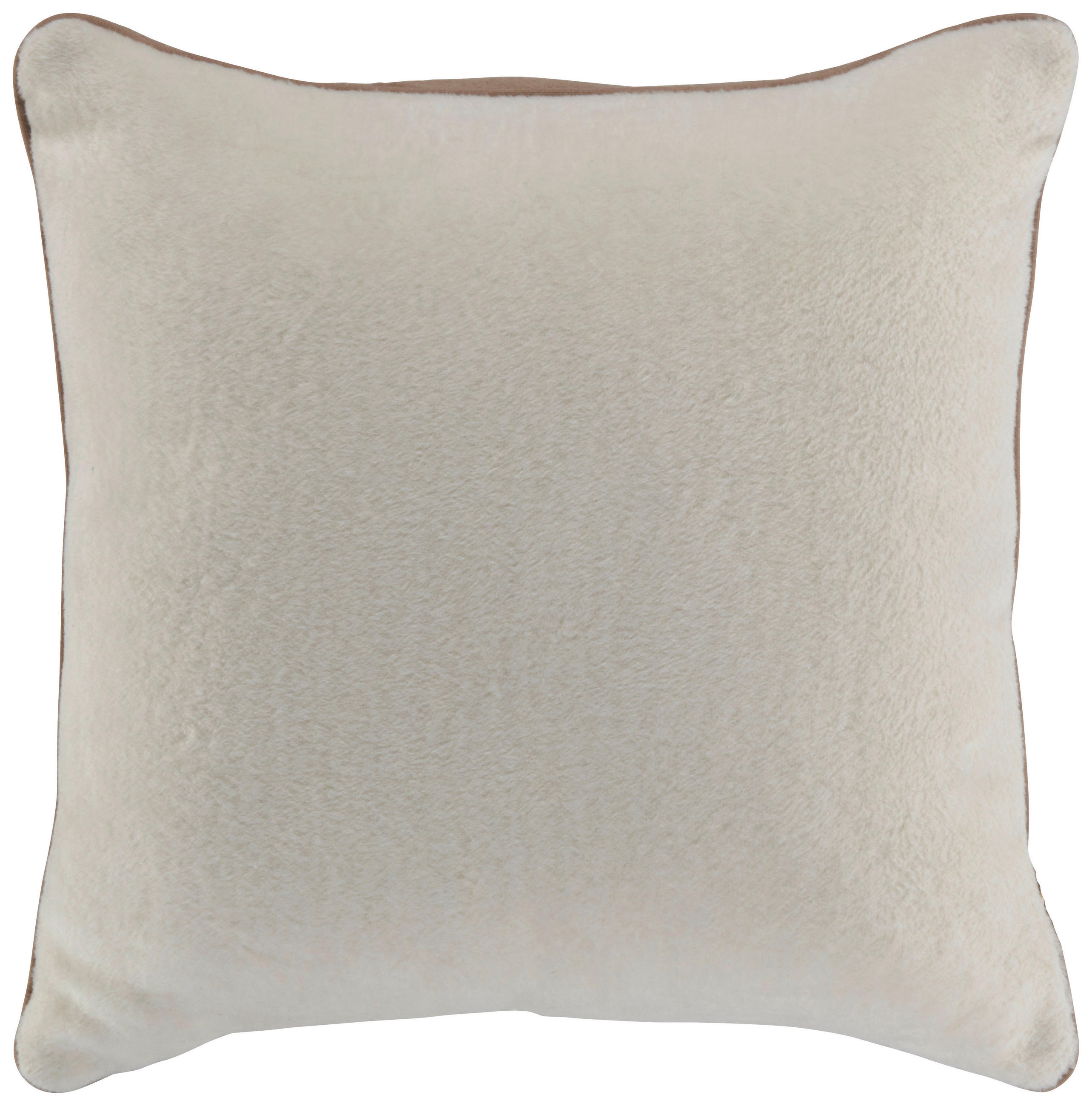 ZIERKISSEN  45/45 cm   - Taupe/Weiss, Konventionell, Textil (45/45cm) - Novel
