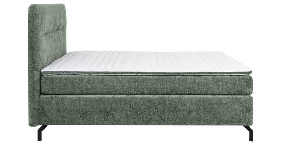 BOXSPRINGBETT 140/200 cm  in Mintgrün  - Schwarz/Mintgrün, Design, Textil/Metall (140/200cm) - Esposa