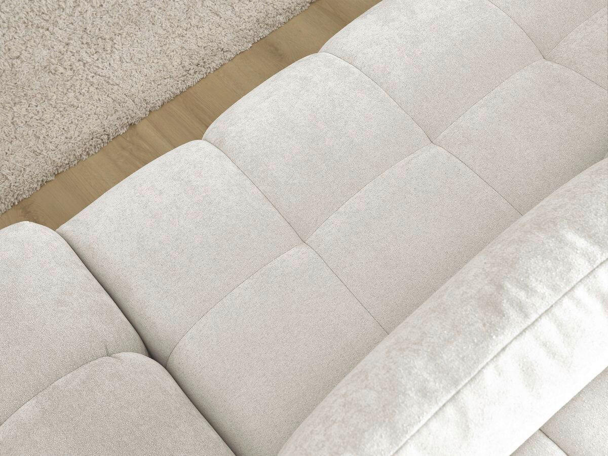 ECKSCHLAFSOFA EVEREST  mit Rücken echt Struktur Weiß  - Schwarz/Weiß, MODERN, Kunststoff/Textil (180/318cm) - Livetastic
