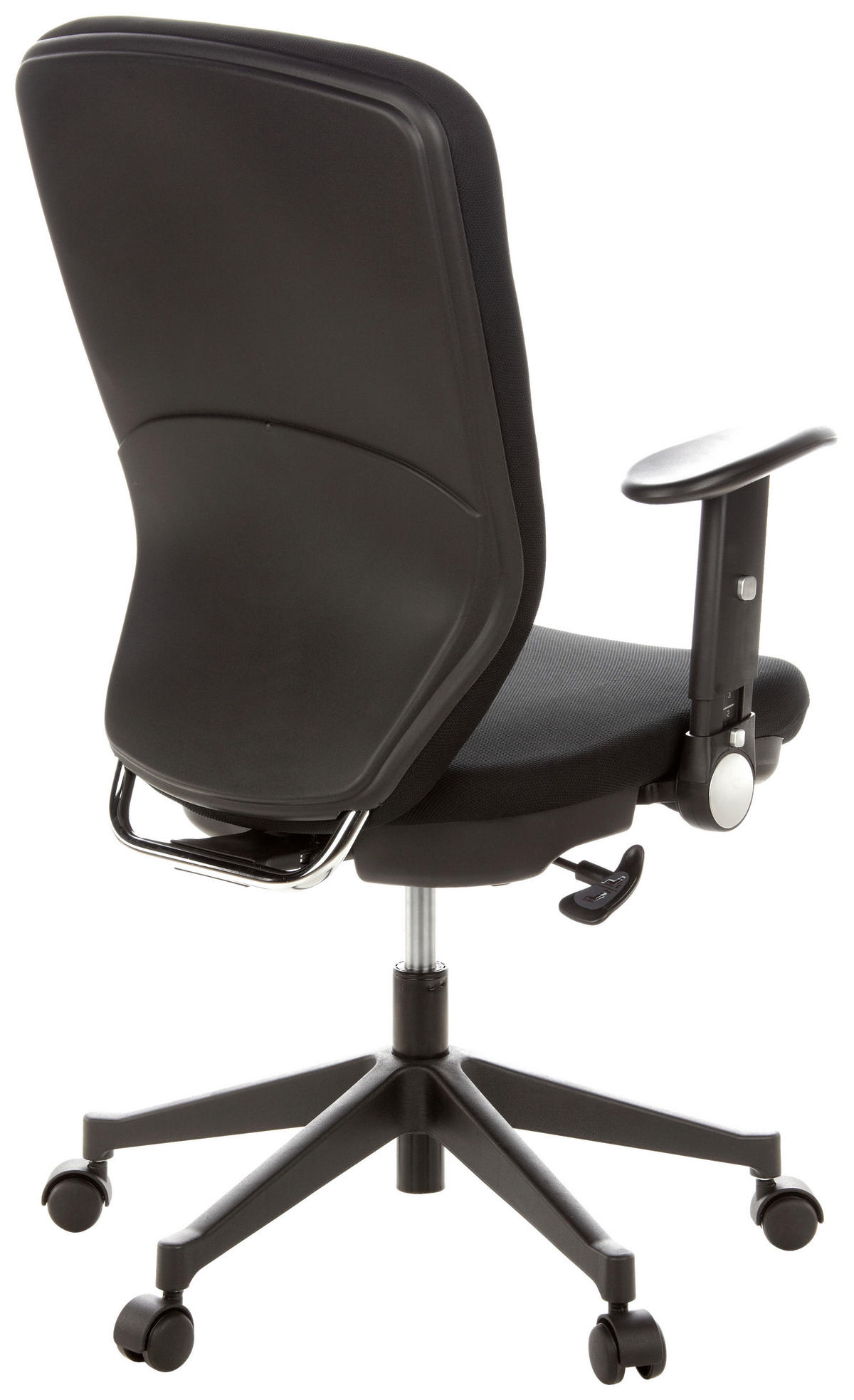 OTOČNÁ ŽIDLE, plochá tkanina, černá - černá, Moderní, kov/textil (58/117/48cm) - MID.YOU