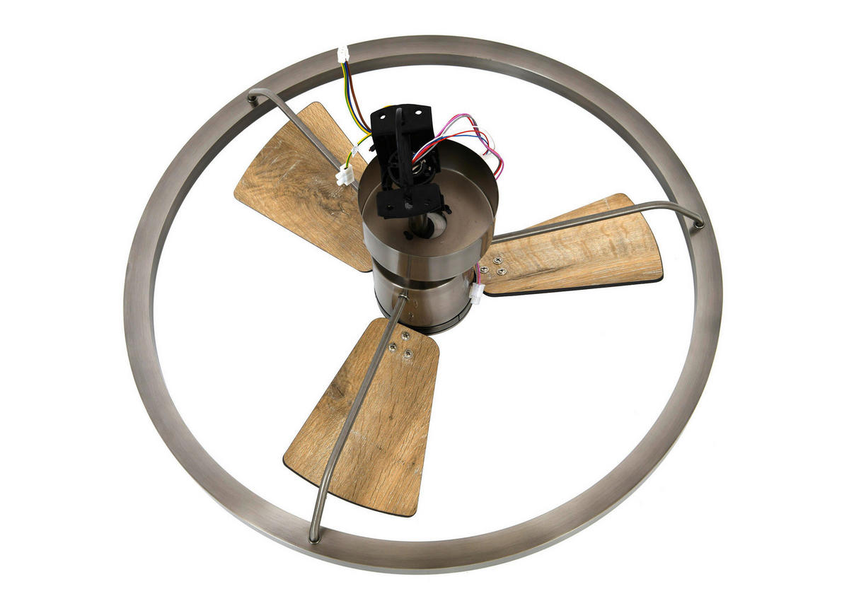 TAKFLÄKT Cessna 36 W  - valnötsfärgad/mässingsfärgad, Basics, metall/trämaterial (70/34.5/70cm)