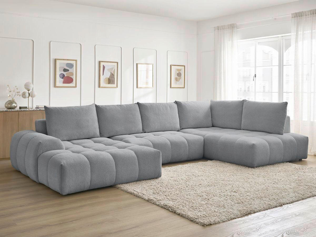 ECKSCHLAFSOFA EVEREST  mit Rücken echt, Armteil links, Armteil rechts Flachgewebe Dunkelgrau  - Dunkelgrau/Schwarz, MODERN, Kunststoff/Textil (198/423/212cm)